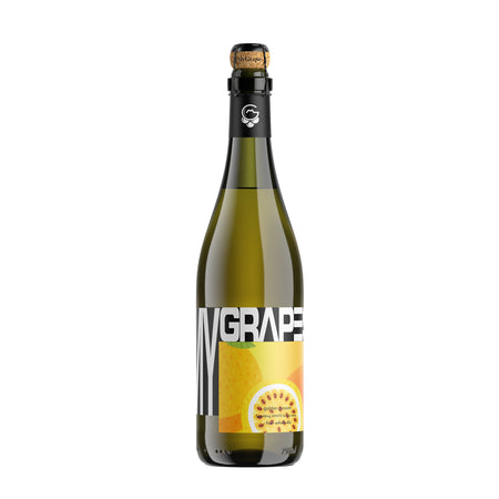 Sparkling White Grape Mocktail – Golden Passion (0% ABV)