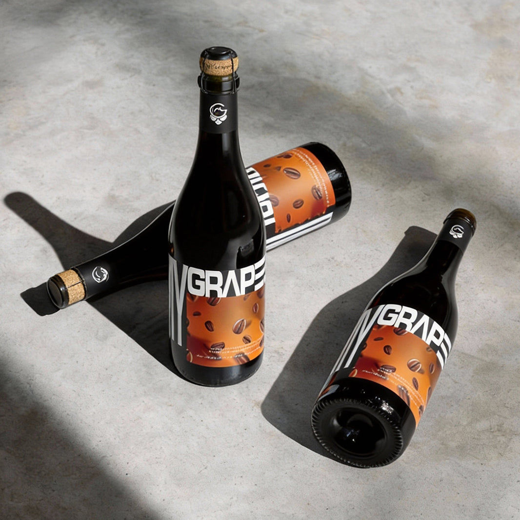 Sparkling Dark Grape Mocktail – Coffee (0% ABV)